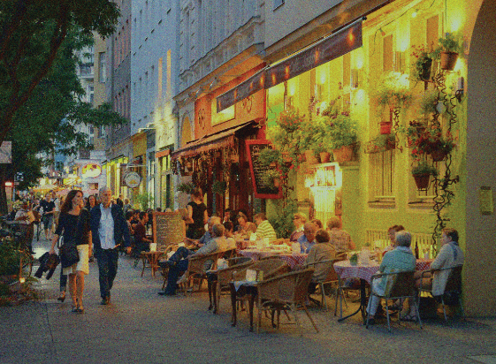 Street-side Cafe, Berlin